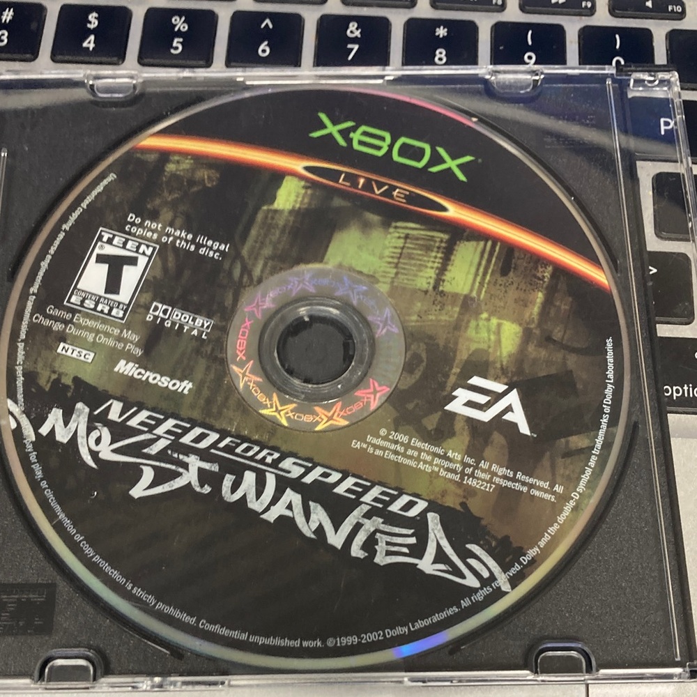 Original Microsoft Xbox OG-Need for Speed: Most Wanted - Black and Green